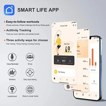Smart Jump Rope with App - Fitness Tracker for All
