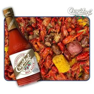 Crystal Louisiana Hot Sauce with Garlic, 12 Ounce