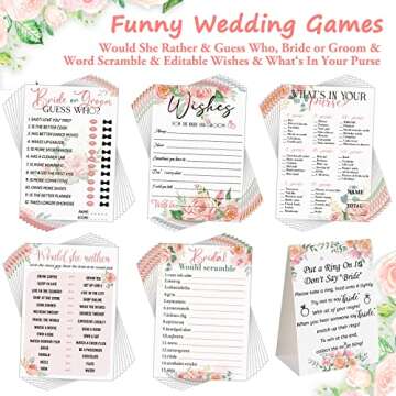 Sosation 331 Pcs Bridal Shower Games Supplies - Engage & Delight Guests at Your Wedding!