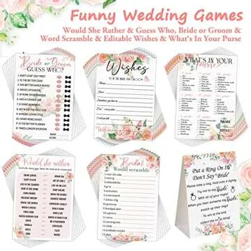 Sosation 331 Pcs Bridal Shower Games Supplies - Engage & Delight Guests at Your Wedding!