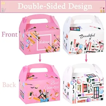 Charming Spa Makeup Party Favor Treat Box Set for Girls