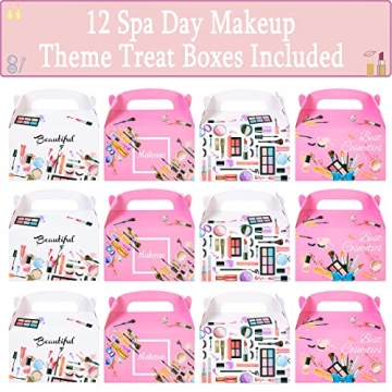 Charming Spa Makeup Party Favor Treat Box Set for Girls