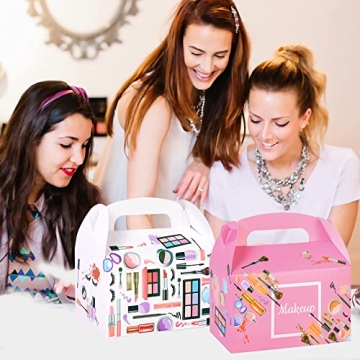 Charming Spa Makeup Party Favor Treat Box Set for Girls