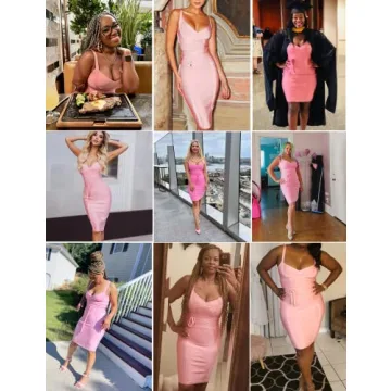 Shop Stylish Bandage Bodycon Dress for Women in Pink