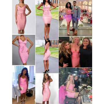 Shop Stylish Bandage Bodycon Dress for Women in Pink