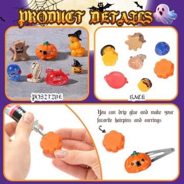 36 Mini Halloween Resin Figures for Festive Decor