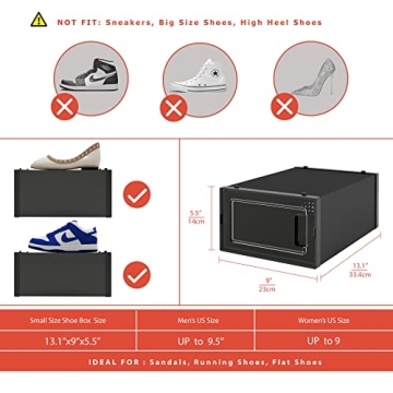 MELDEVO Stackable Shoe Storage Bins for Optimal Organization