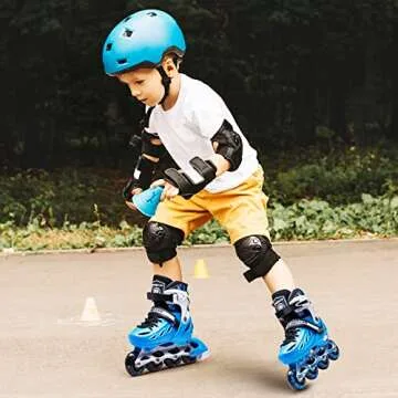 METROLLER Inline Skates for Girls and Boys, Women, Men 4 Sizes Adjustable Inline Skates with Light U...
