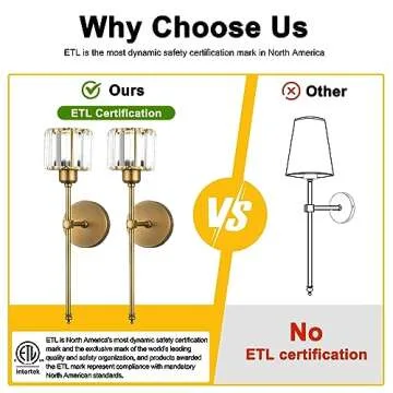 Elegant Bsmathom Wall Sconces Set - Modern Brass Lighting