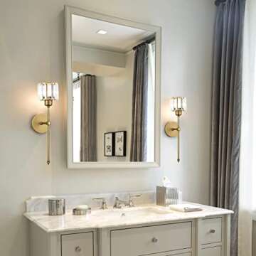 Elegant Bsmathom Wall Sconces Set - Modern Brass Lighting