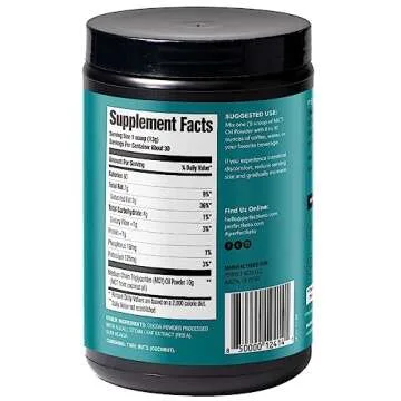 Perfect Keto 7g MCT Oil Powder, Medium Chain Triglycerides Supplement, Non Dairy Coffee Creamer for Keto Diet, Ketogenic MCT Oil Mix for Coffee, Smoothie, Protein Shakes, Chocolate, 30 Servings