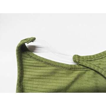 Buy IDEWO Summer Slim Fit Invisible Strap Tank Top