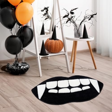 Beyond Deco Halloween Vampire Rug for Spooky Home Decor