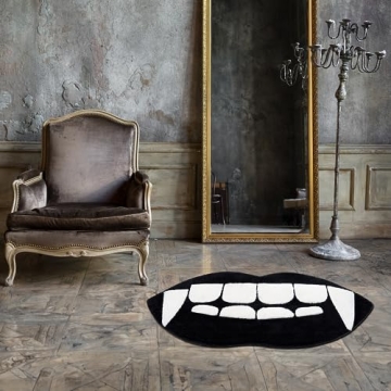 Beyond Deco Halloween Vampire Rug for Spooky Home Decor