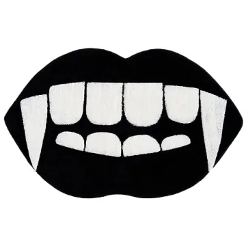 Beyond Deco Halloween Vampire Rug for Spooky Home Decor