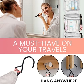 WDLHQC Hanging Toiletry Bag | Waterproof & Spacious