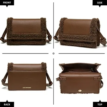 Elegant Like Dreams Vegan Faux Fur Shoulder Purse