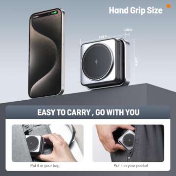 2025 Upgraded Wireless Charger 3-in-1, Portable & Stylish Charging Station for Apple Devices