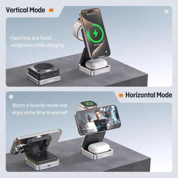 2025 Upgraded 3-in-1 Wireless Charger for Apple Devices