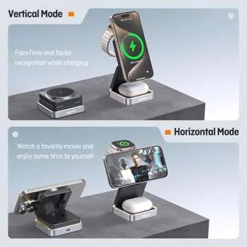 2025 Upgraded 3-in-1 Wireless Charger for Apple Devices