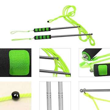 Bubble Wands, Ubitree Stainless Steel Giant Bubble Blower Wands, Telescopic Design Outdoor Bubble Sticks Bubble Maker Toys for Boys Girls Adults Birthday Party Favors Lawn Park Beach Summer Fun