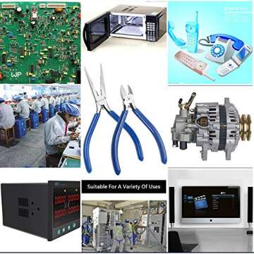 HANDSKIT Long Nose and Circlip Pliers Set for DIY & Electronics Repair