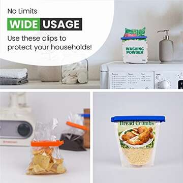 Pocket Solution 15 Pcs Chips Clips - Keeps Food Fresh