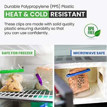 Pocket Solution 15 Pcs Chips Clips - Keeps Food Fresh