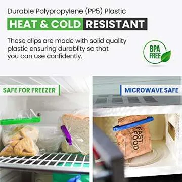 Pocket Solution 15 Pcs Chips Clips - Keeps Food Fresh