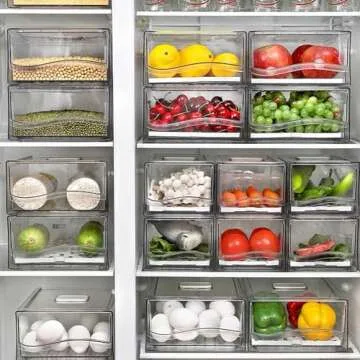 Efficient Diskary Fridge Organizer: Stylish Food Storage Bins
