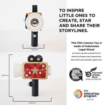 Le Toy Van Hollywood Film Camera for Creative Kids