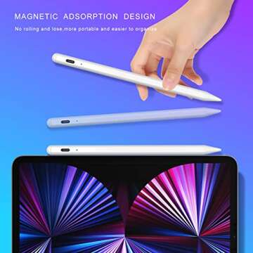 Stylus Pen for Apple iPad Pencil, iPad Pen Stylus with Palm Rejection Compatible with 2018-2023 Apple iPad 10th 9th 8th 7th 6th iPad Pro 11 inch 12.9 inch iPad Mini 5th 6th iPad Air 5th 4th 3rd Gen