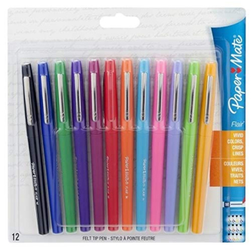 Vibrant Paper Mate Flair Felt Tip Pens for Creativity