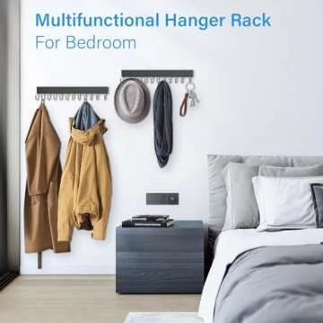 Belt and Purse Hanger for Closet, 4 Pack Purse Organizer and Wooden Belt Organizer 2 Pack, Space Saving Closet Organizers and Storage for Purse, Handbag, Bag, Jeans, Belt, Scarf