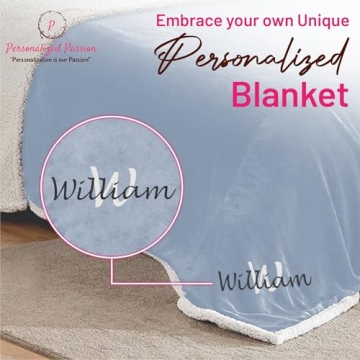 Personalized Sherpa Throw Blanket for Home Comfort
