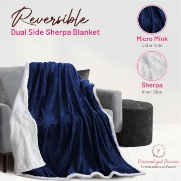 Personalized Sherpa Throw Blanket for Home Comfort