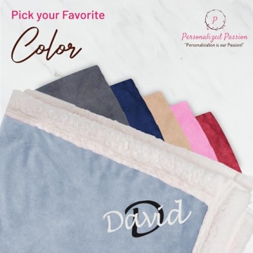 Personalized Sherpa Throw Blanket for Home Comfort
