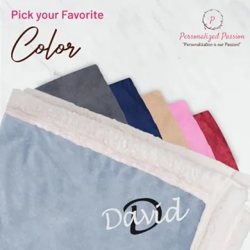 Personalized Sherpa Throw Blanket for Home Comfort