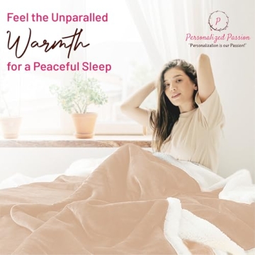 Personalized Sherpa Throw Blanket for Home Comfort