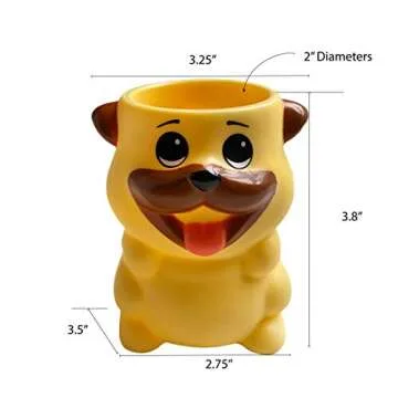 Durable Kids Toothbrush Holder by Lily's Home for Fun Brushing