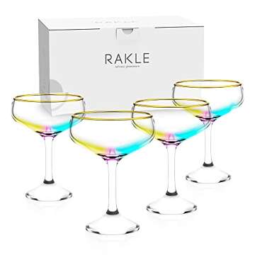 Elegant RAKLE Cocktail Glasses Set for Signature Drinks