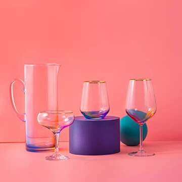 Elegant RAKLE Cocktail Glasses Set for Signature Drinks