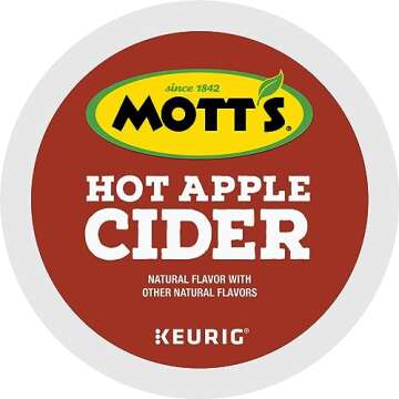 Mott's Hot Apple Cider, Keurig Single Serve K-Cup Pods, Flavored K Cups, 48 Count (2 Boxes of 24 Pod...
