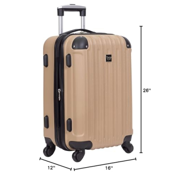 Travelers Club Midtown 4-Piece Hardside Luggage Set