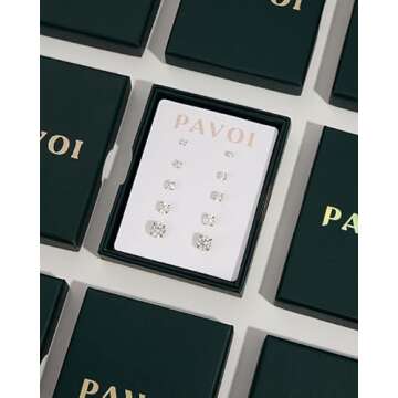 PAVOI 14K Yellow Gold Plated Mother of Pearl Gemstone Pendant Necklace | Gemstone Dainty Chain Necklaces for Women