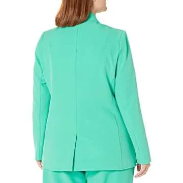 The Drop Women's Blake Long Blazer, Jade, X-Large