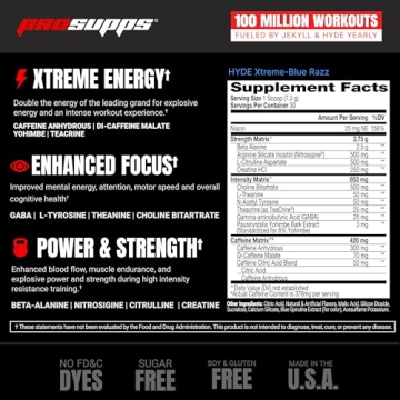 Buy PROSUPPS Mr. Hyde Xtreme Pre-Workout for Intense Energy
