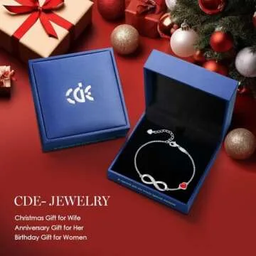 CDE Infinity Heart Charm Bracelet for Women - Ideal Gift