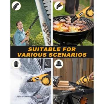 EWORK Mini Cordless Leaf Blower 200 MPH Lightweight Power