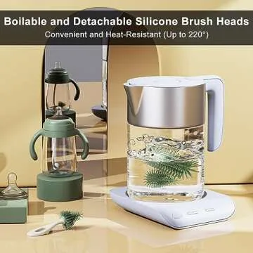 ePiiChua Silicone Bottle Brush Set - 3 in 1 Cleaner Set